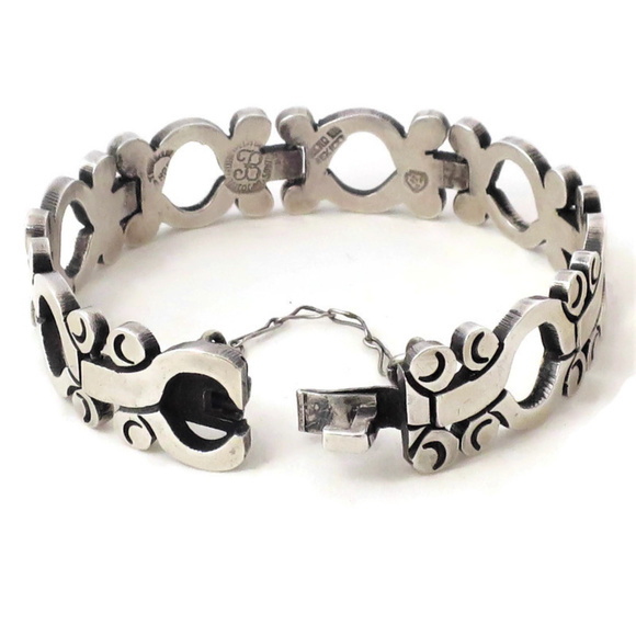 Vintage TAXCO Los Ballesteros  Sterling Bracelet - Picture 7 of 8